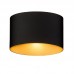 Sieninis lauko šviestuvas ELLIPSES LED BLACK/GOLD IP54